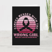間違った女の子の乳がん認識度 カード (正面)