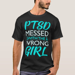 間違った女の子のPtsd認識度リボンG Tシャツ