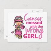 間違った女の子2乳がんに散らかったがん ポストカード (正面/裏面)