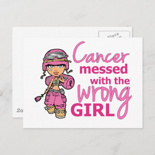 間違った女の子2乳がんに散らかったがん ポストカード (正面/裏面)