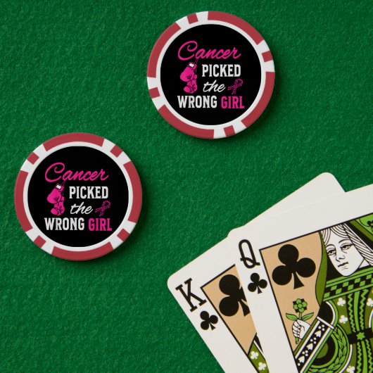 間違った女を選んだガン啓発 ポーカーチップ (ポーカーテーブル (ダブル))