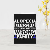 間違った家族の脱毛症の認識度 カード (黄色い花)