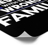 間違った家族の脱毛Suで混乱した脱毛症 ポスター (角)