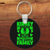 間違った家族腎疾患でめちゃくちゃになった病気 キーホルダー (正面)