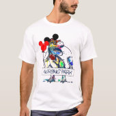 間違った恐竜ティラノサウルス公園 Tシャツ (正面)