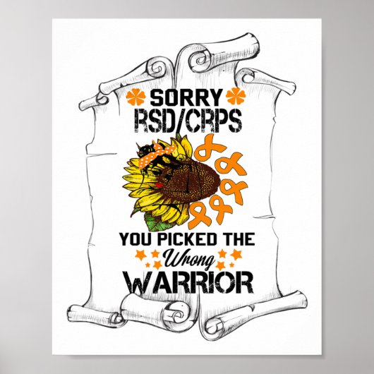 間違った戦士ギフトを選んだRsd Crps ポスター (正面)