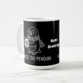 間違った方向を抱擁する グリーンランドの迷子ペンギン コーヒーマグカップ (正面左)