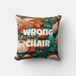 間違った椅子の装飾グリーン秋 クッション