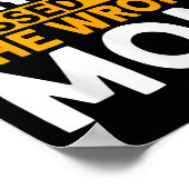 間違った母親の虫垂がん患者に迷惑を掛ける ポスター (角)