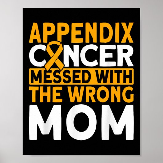 間違った母親の虫垂がん患者に迷惑を掛ける ポスター (正面)