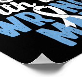 間違った男性の肺がんに損傷を受けたがん ポスター (角)