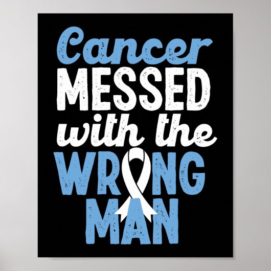 間違った男性の肺がんに損傷を受けたがん ポスター (正面)