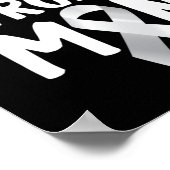 間違った男性の肺がんに損傷を受けたがん ポスター (角)