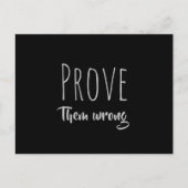 間違った白黒を証明する ポストカード (正面)