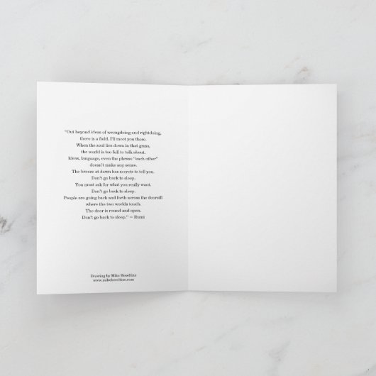 間違った行いと正しい行いを超えて。～ Rumi Card カード (内部)