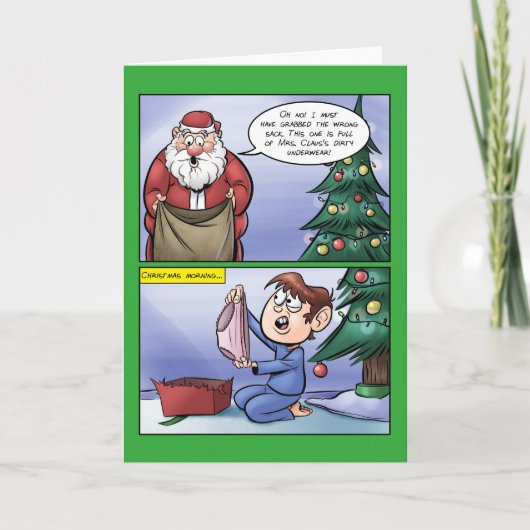 間違った袋クリスマスカード シーズンカード (正面)