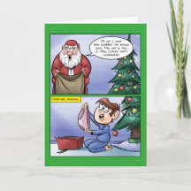 間違った袋クリスマスカード