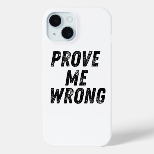 間違った電話ケースを証明する | ミニマルはっきりしたリスト Case-Mate iPhoneケース (裏面)