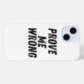 間違った電話ケースを証明する | ミニマルはっきりしたリスト Case-Mate iPhoneケース (裏面 (横))