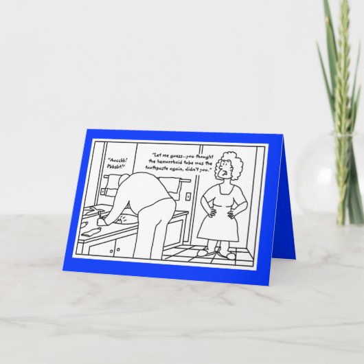間違っている歯磨き粉のバースデー・カード カード (正面)