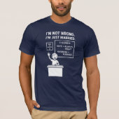 間違ってなんかいない。ただの既婚者です。夫 Tシャツ (正面)
