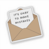 間違っても大丈夫 シール (正面)