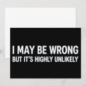 間違ってるかもだけどそんなことはないでしょう 招待状 (正面/裏面)