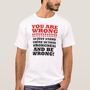 間違ってるやつらへ Funny T-shirt Tシャツ
