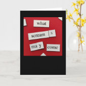 間違って引用：どんな悲鳴 カード (黄色い花)