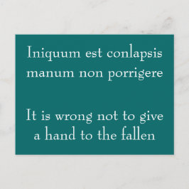 間違って救済は落ちたない – セネカ引用文 ポストカード