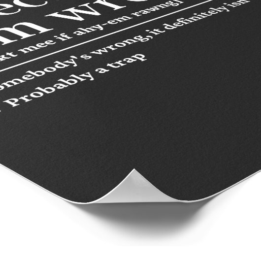 間違っもしている ポスター (角)