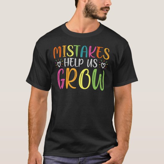 間違救済いGroovy成長マインドセットPositi Tシャツ (正面)
