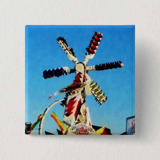 間隔の宇宙のレーサー 缶バッジ (正面)