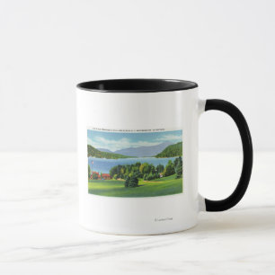 間隔の湖Whiteface Mt マグカップ