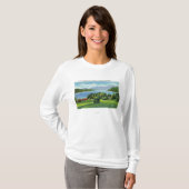間隔の湖Whiteface Mt Tシャツ (正面フル)