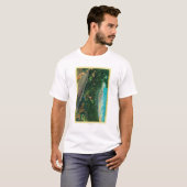 間隔のMt. Shastaの太平洋のハイウェー Tシャツ (正面フル)
