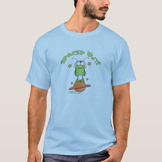 間隔を空けたエイリアン Tシャツ (正面)
