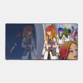 間隔を空けて デスクマット (正面)