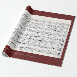 "間、羊飼いが夜までに見る彼らの群を" ラッピングペーパー