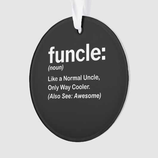 関おもしろい数定義ギフト |贈り物 オーナメント (正面)