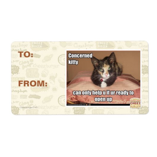 関係子猫 ラベル (正面)