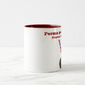 関係者のsmlの赤いツートーンマグを形作ります(左) ツートーンマグカップ (中央)