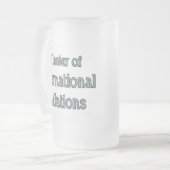 関国際的係 フロストグラスビールジョッキ (正面左)