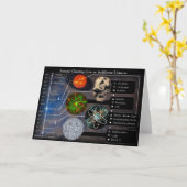 関心のない宇宙からの季節の挨拶 カード (黄色い花)