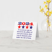 関心もしを持っていない – 政治引用文 カード (黄色い花)