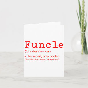 関数の定義おもしろいJokeギフトUncle_2 カード
