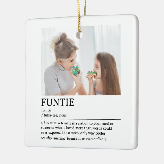 関数パーソナライズされた定義引用文 セラミックオーナメント (左)