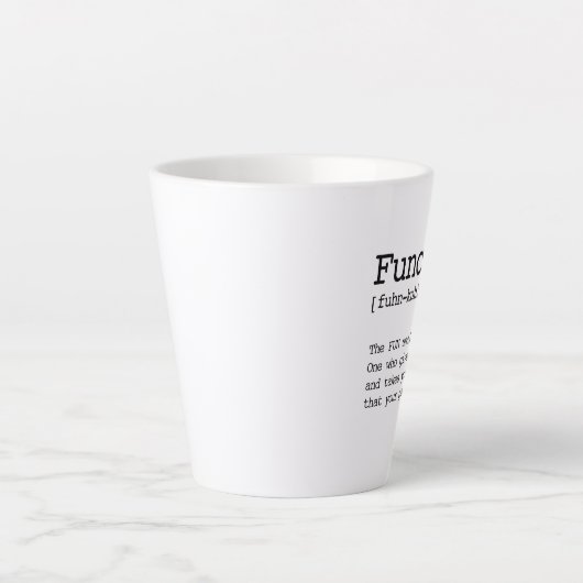 "関数" カフェラテマグ (正面)