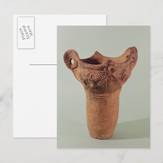 関東国の縄文壺 ポストカード (正面/裏面)