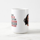 関独身の係に頭が切れるはない コーヒーマグカップ (中央)